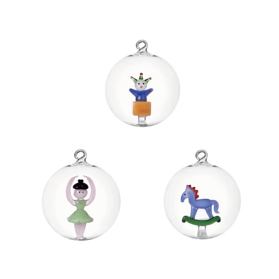 CHENDORF (イッケンドルフ) SCHIACCIANOCI/Christmas ball くるみ割り人形登場モチーフ ガラスオーナメント