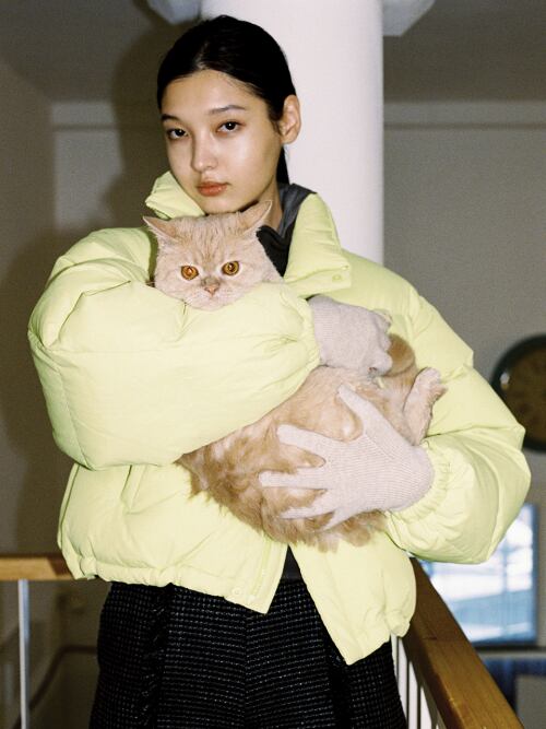 SINOON] PUFFER DOWN JACKET (GREEN) | もごつ