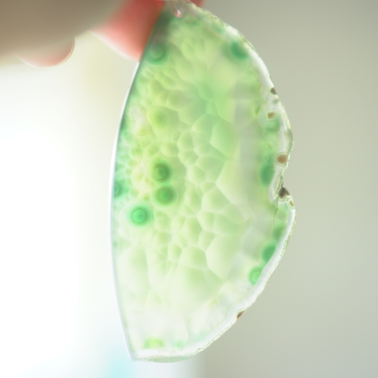 Crystal Green 02 - アゲートヒーリングチャイム / Agate Sun Catcher Wind Chime 878