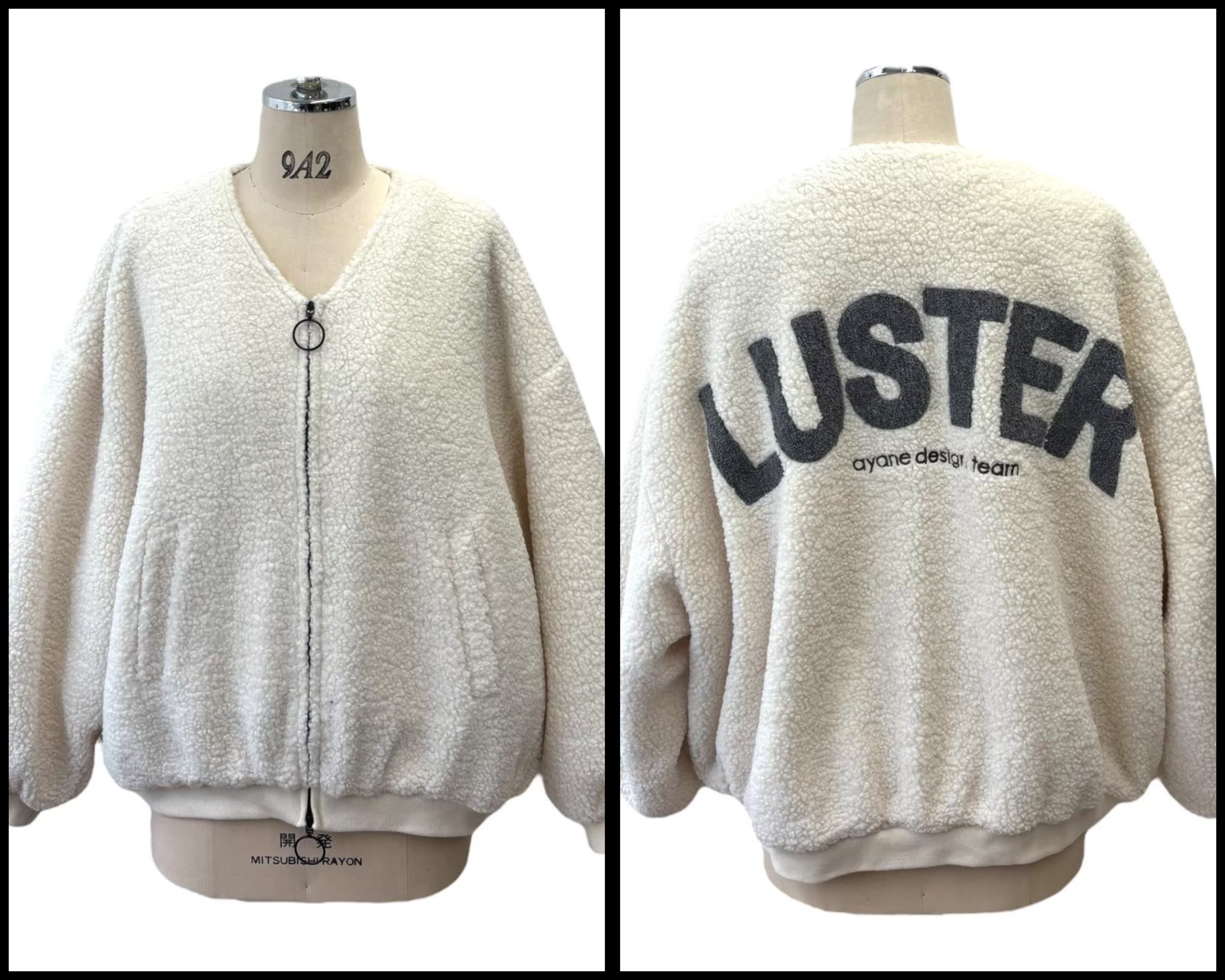 ayane アヤン】バックロゴ刺繍ボアブルゾン | otwostore