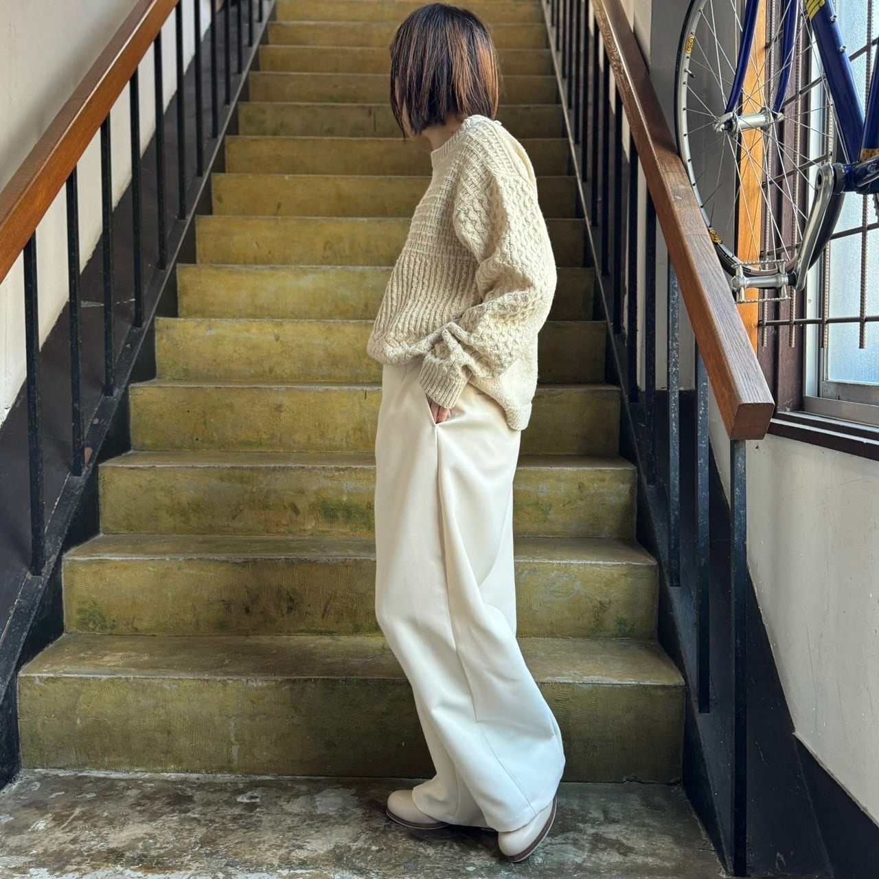 CLOTH&CROSS クロスアンドクロス　バレルベイカーパンツ SPELLBOUND（スペルバウンド） チノパン 高密度コンパクトチノクロス