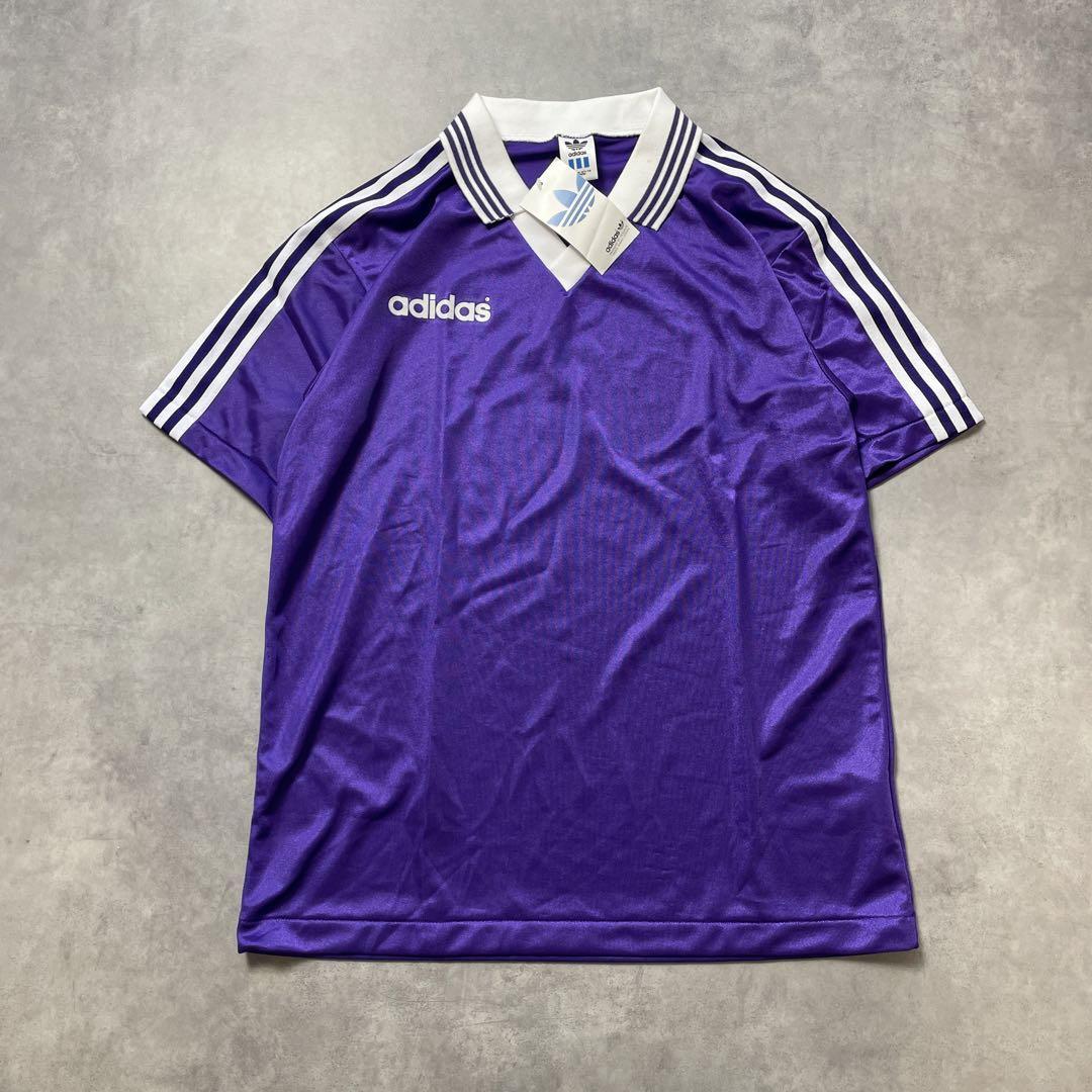 90s adidas デサント製 サッカーシャツ vintage デッドストック