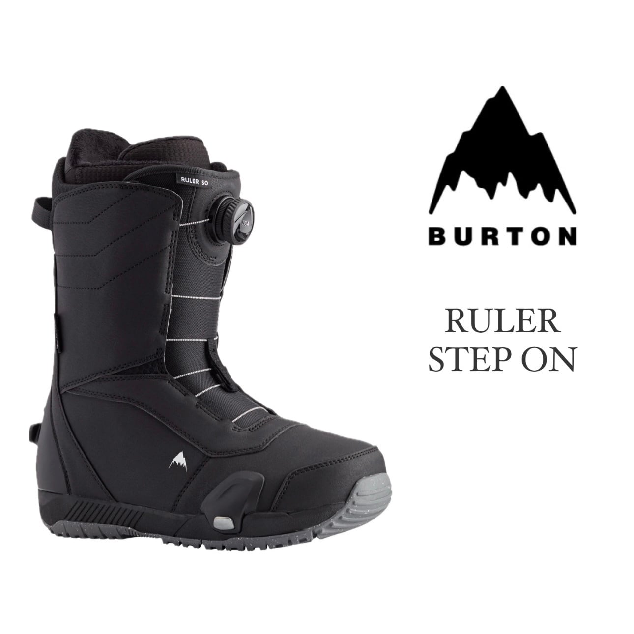 24-25モデル . BURTON .『 RULER STEP ON 』. Black . バートン 