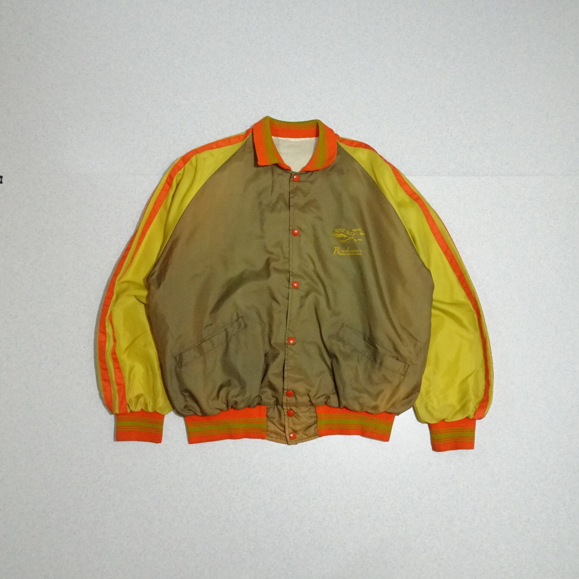 60s- USA製 Whiting ホワイティング スタジャン メルトン 袖レザー