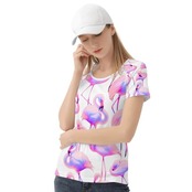 Women's All-Over Print T shirt Neon 4515