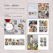 baby album "voyages en cheval à bascule"