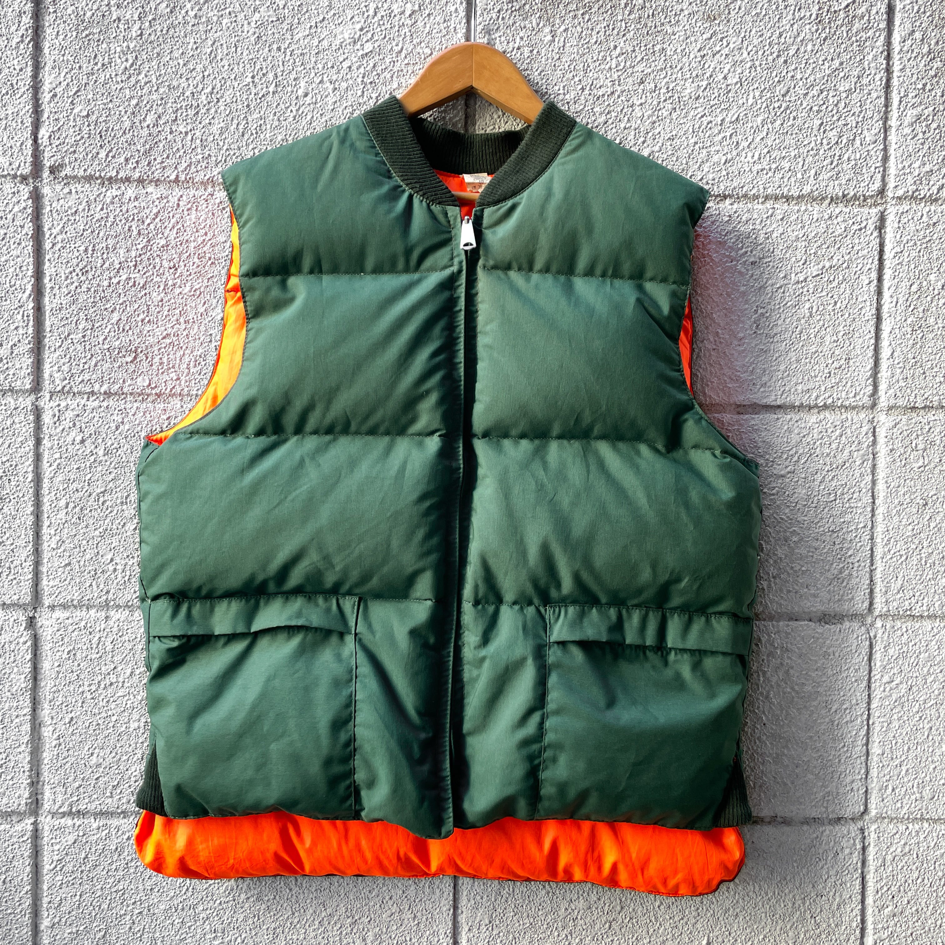 80's カナダ製 Reversible Down Vest M / ダウンベスト リバーシブル ...