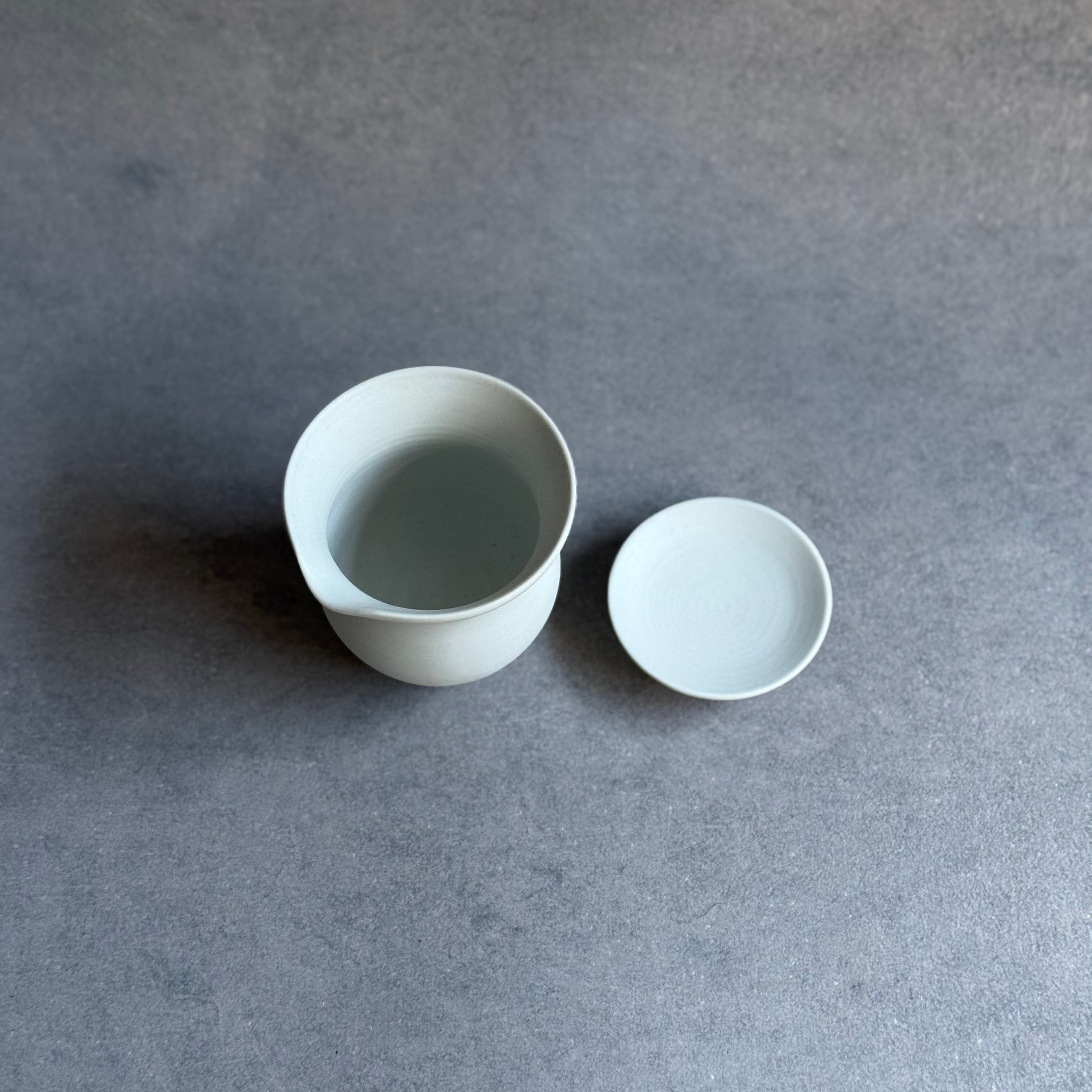 水野幸一 古白磁 蓋碗 | gallery 一白