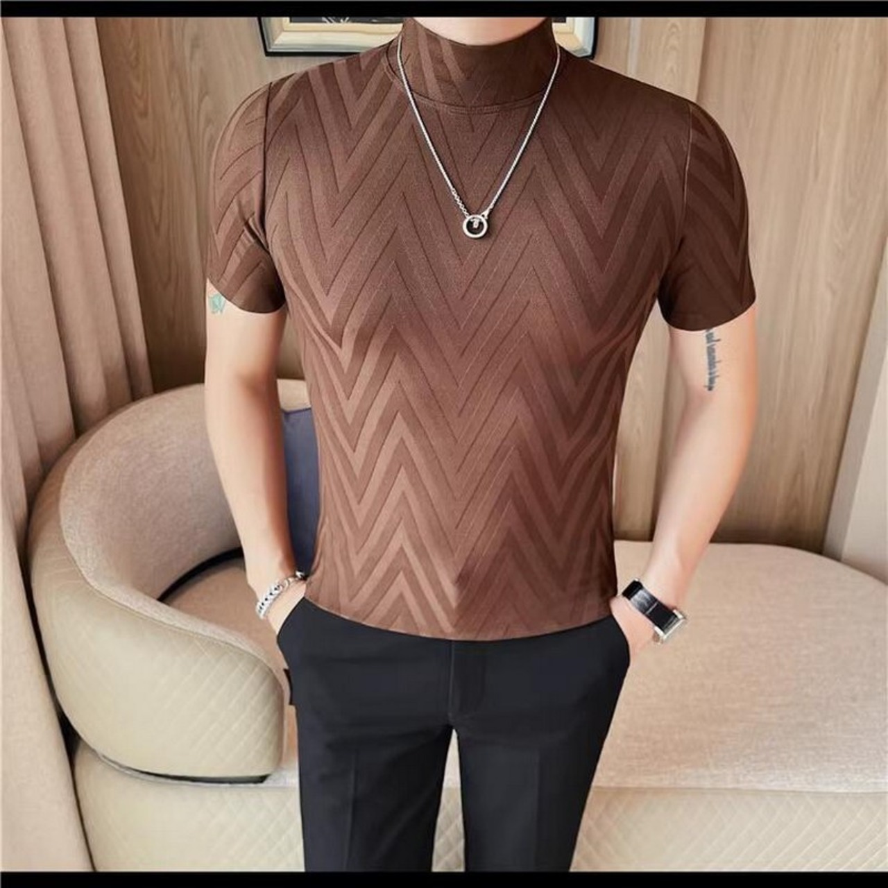 turtleneck t-shirt tops 00299