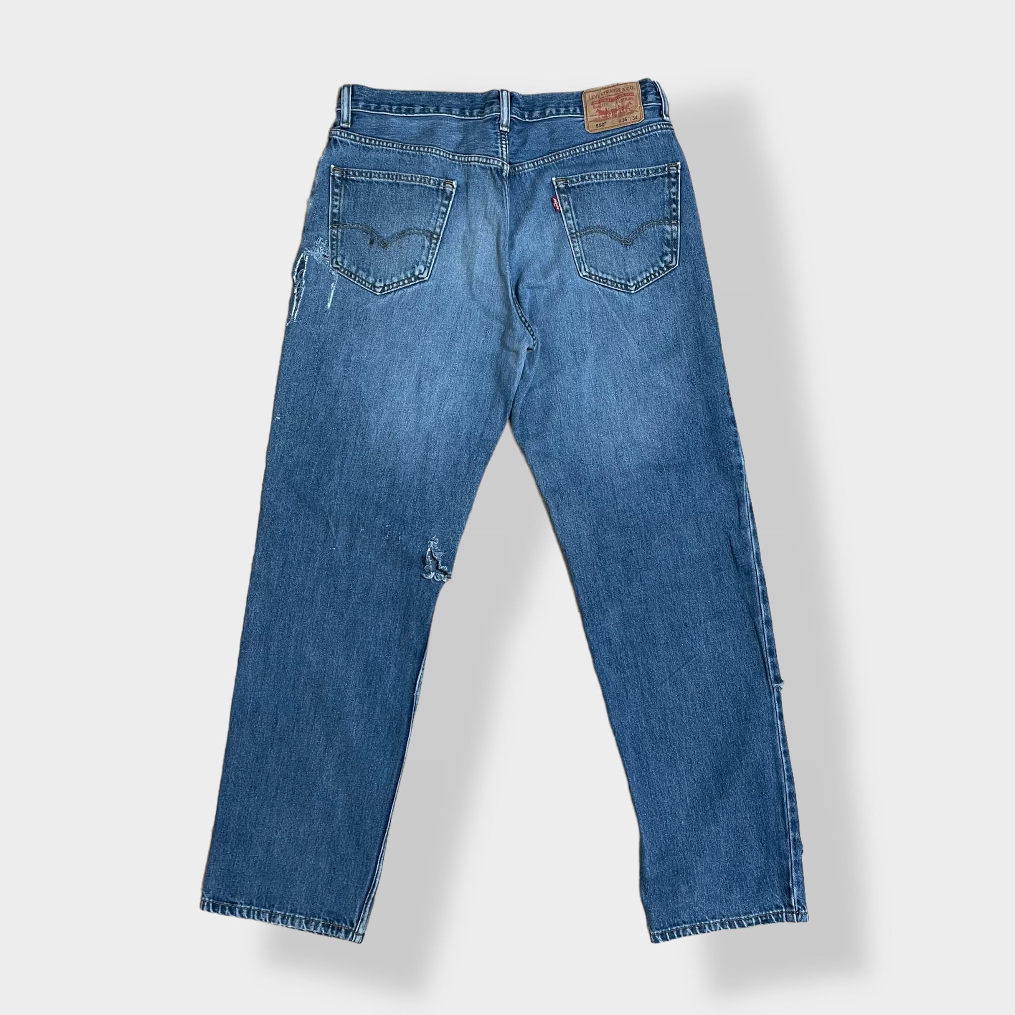 LEVI'S】550 ジーンズ デニム ジーパン ワイドテーパード ジッパー ...