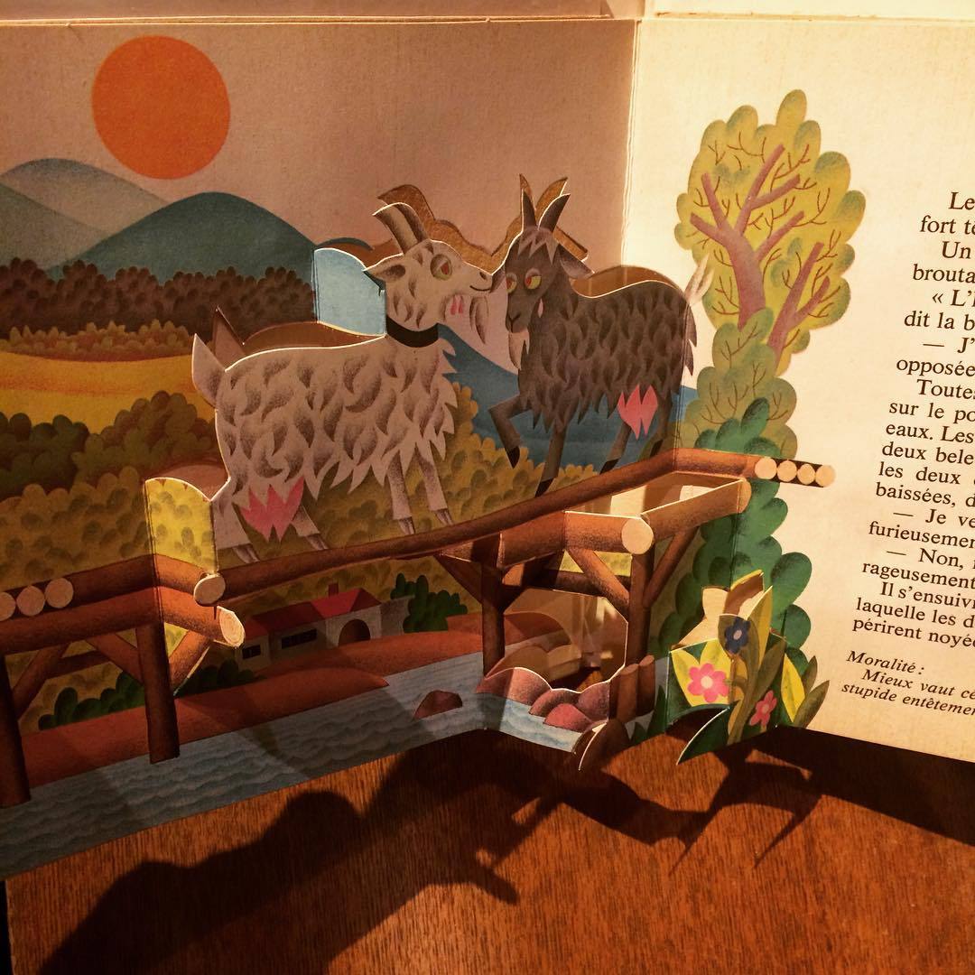 チェコのしかけ絵本（グスタフ・セダ）「Fables De La Fontaine: Pop-up Book／J. Pavlin、Gustav Seda」 - 画像2