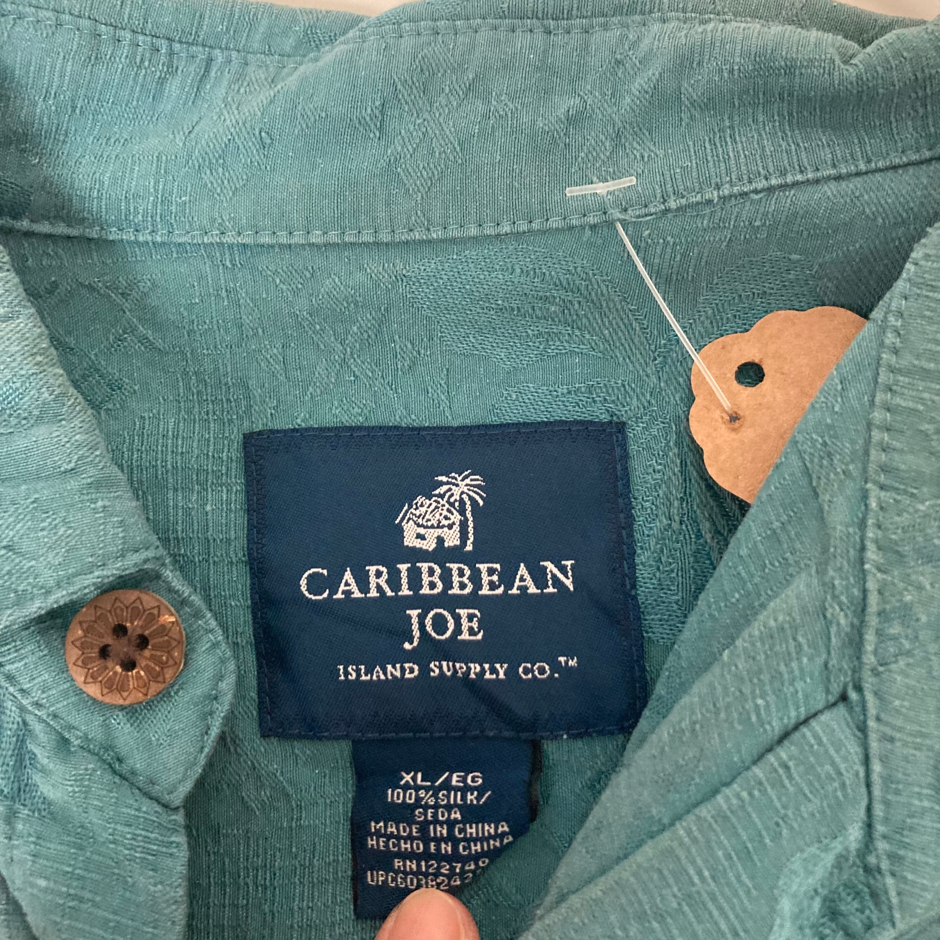 CARIBBEAN JOE 半袖シャツ XL シルク100% | 古着屋OLDGREEN