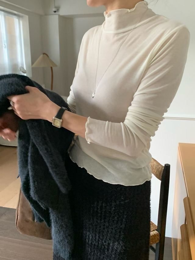 (即納) signature / Manilia pola tee 2color