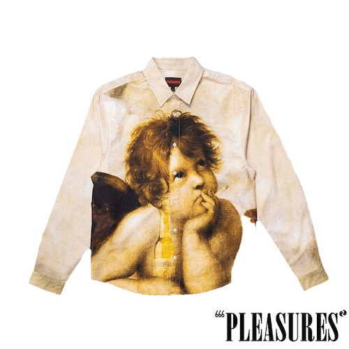 【PLEASURES/プレジャーズ】CHERUB BUTTON UP 長袖シャツ / MULTI / FA25-13580