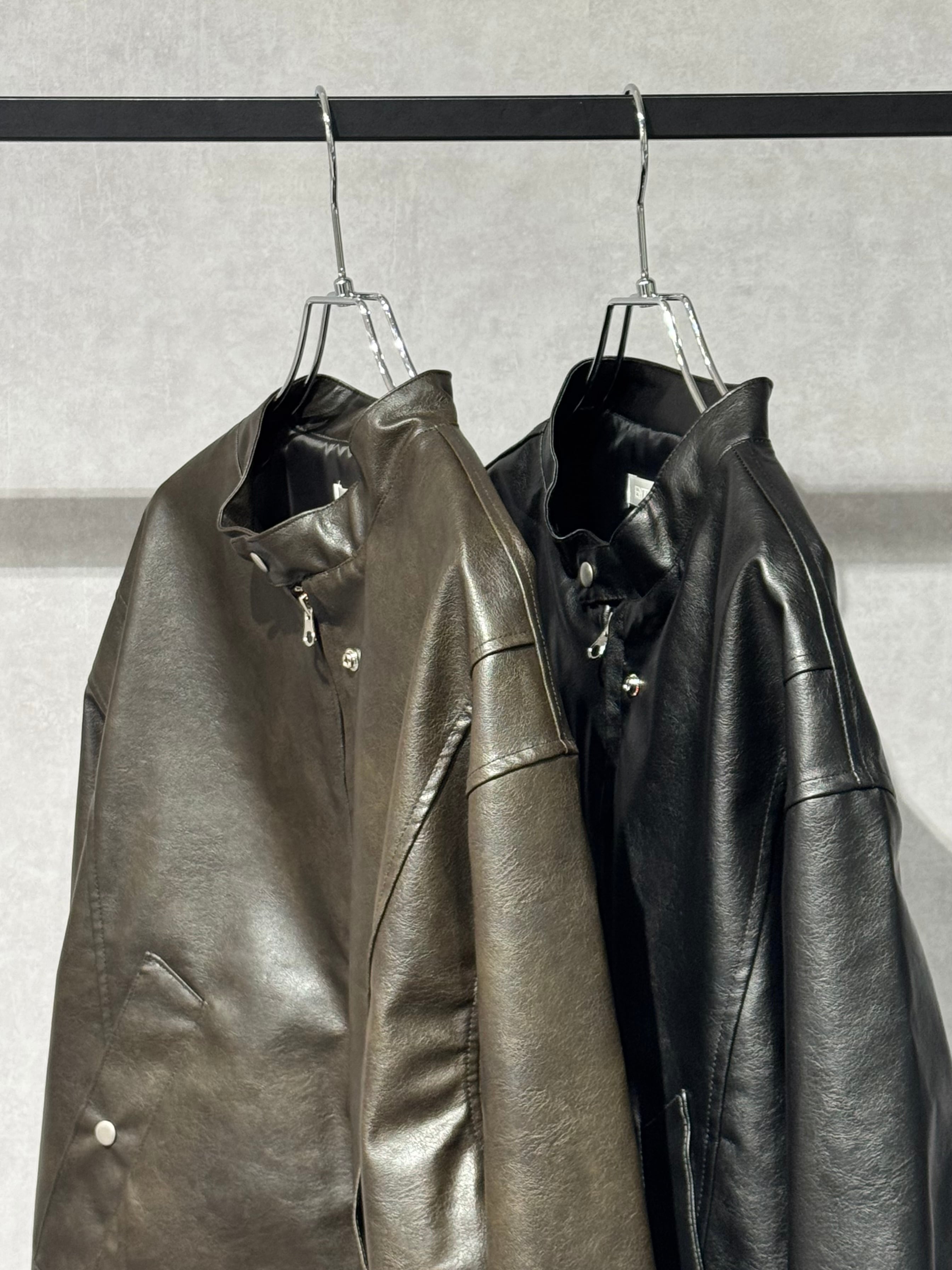 leather look riders jacket