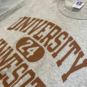 【Russell】USA製 Tシャツ カレッジ アーチロゴ プリント ミネソタ大学 Mサイズ US古着