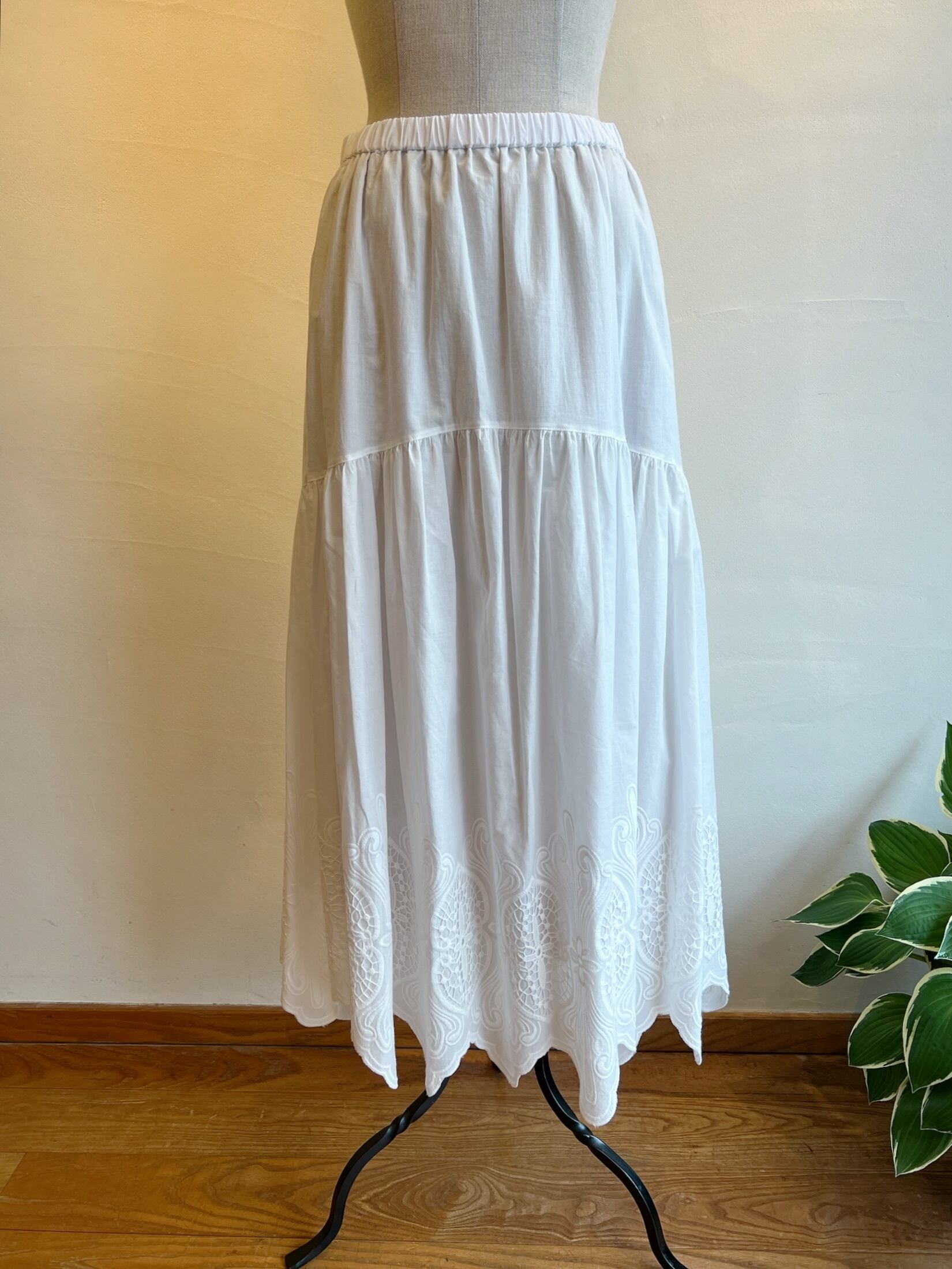 MARGAUX VINTAGE / コットンレーススカート | anouk