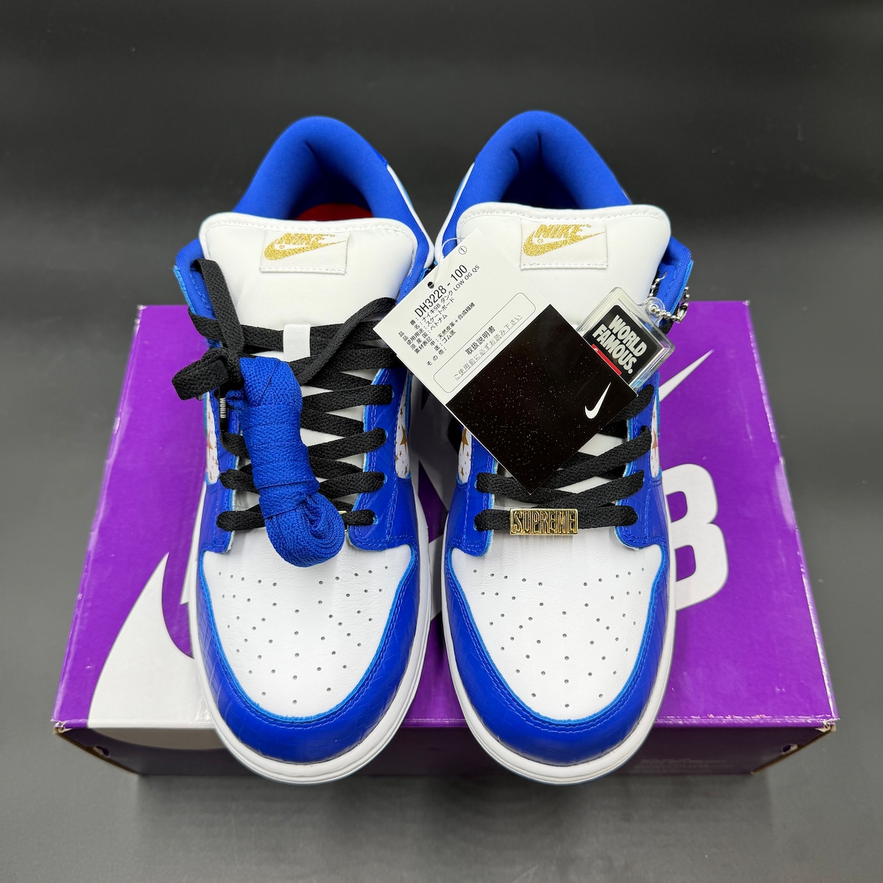 @yuya_matsuko様専用 SUPREME × NIKE SB DUNK LOW OG QS BLUE GOLD STARS DH3228-100