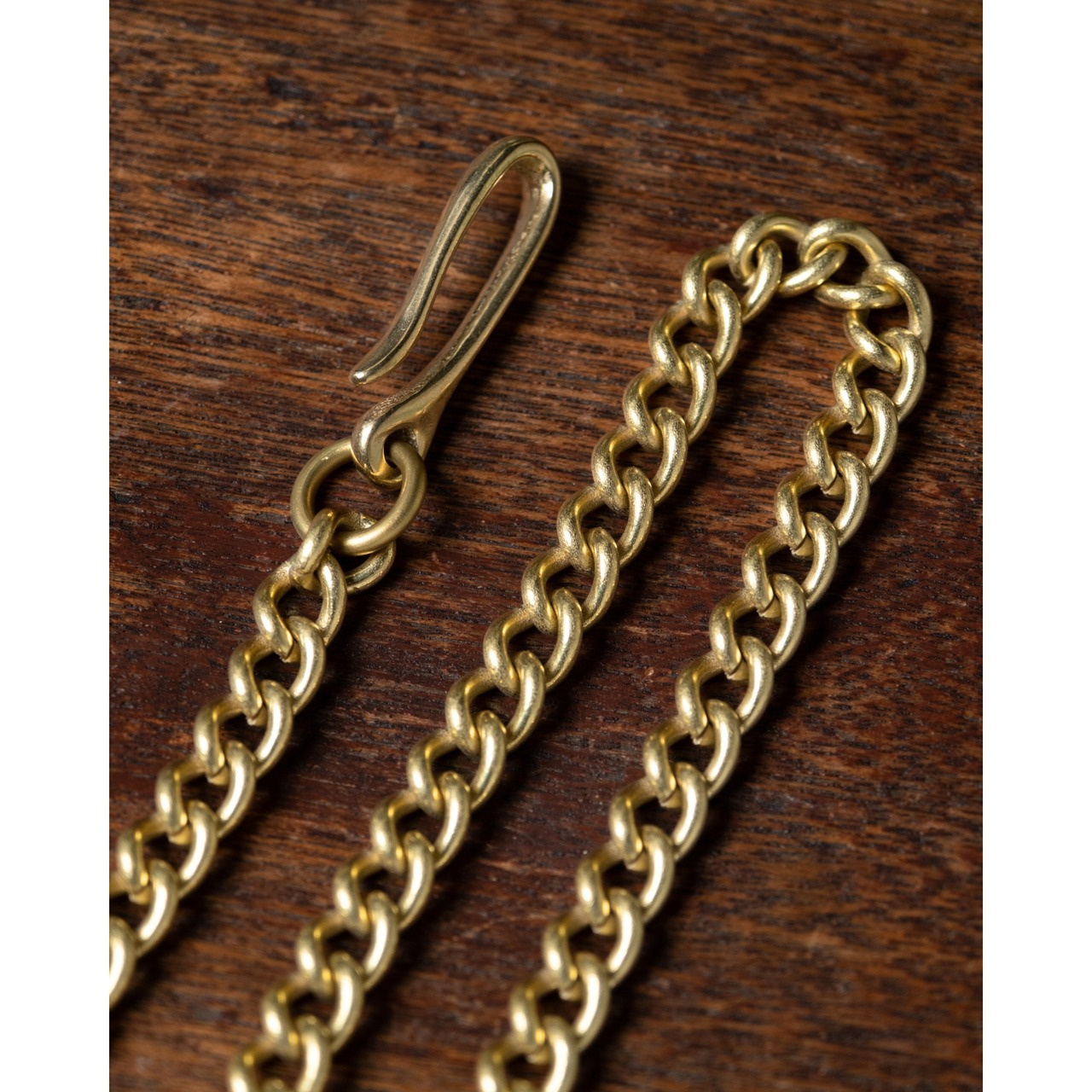 喜平Φ3 真鍮ウォレットチェーン(ツリガネフック)