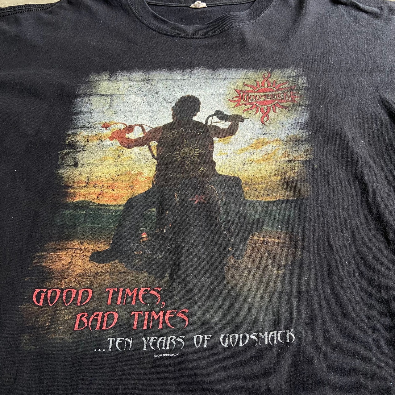 00年代 ゴッドスマック Godsmack ヘビメタ プリントTシャツ メンズXL 