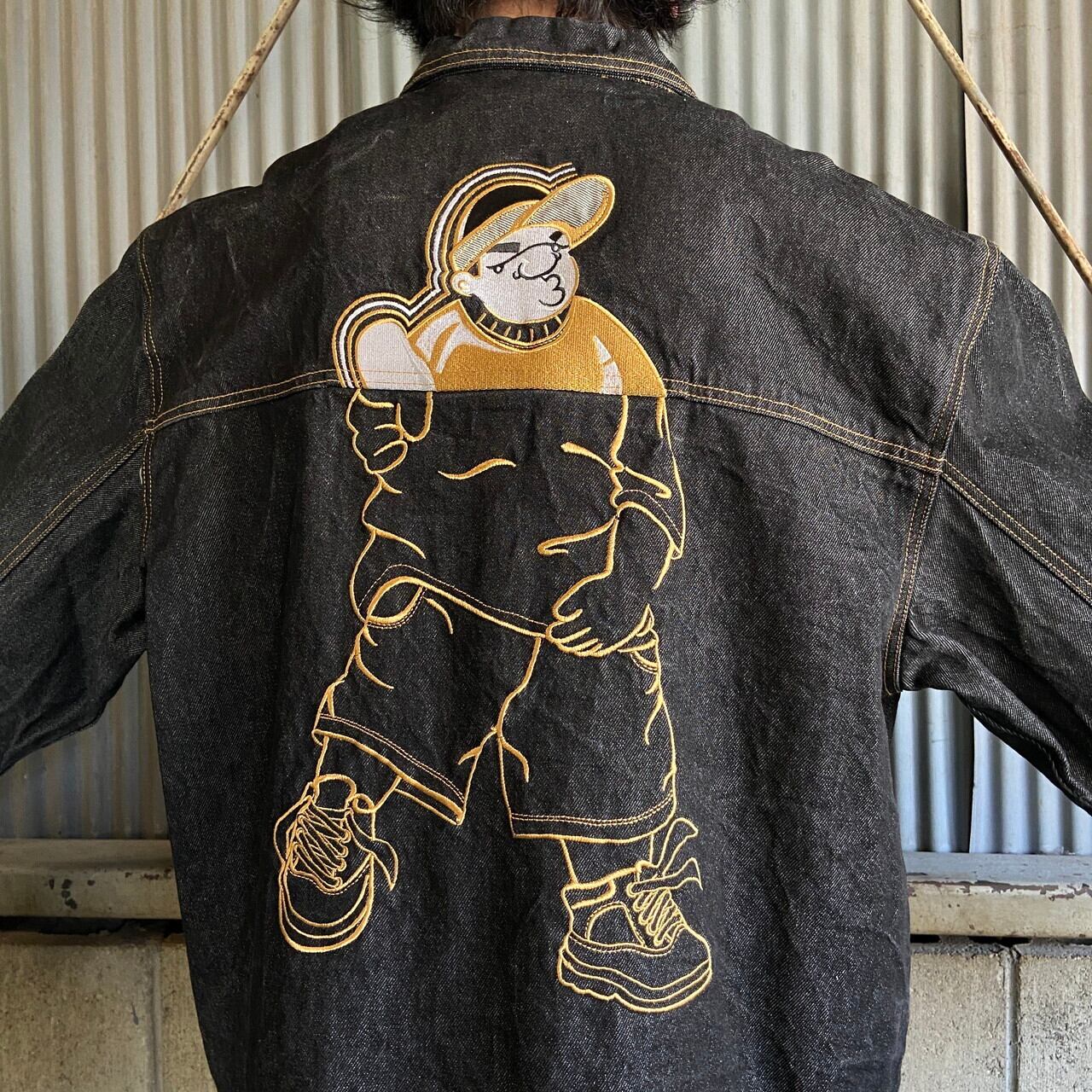 ビッグサイズ 00年代 SOUTH POLE サウスポール B-BOY刺繍 ブラック  