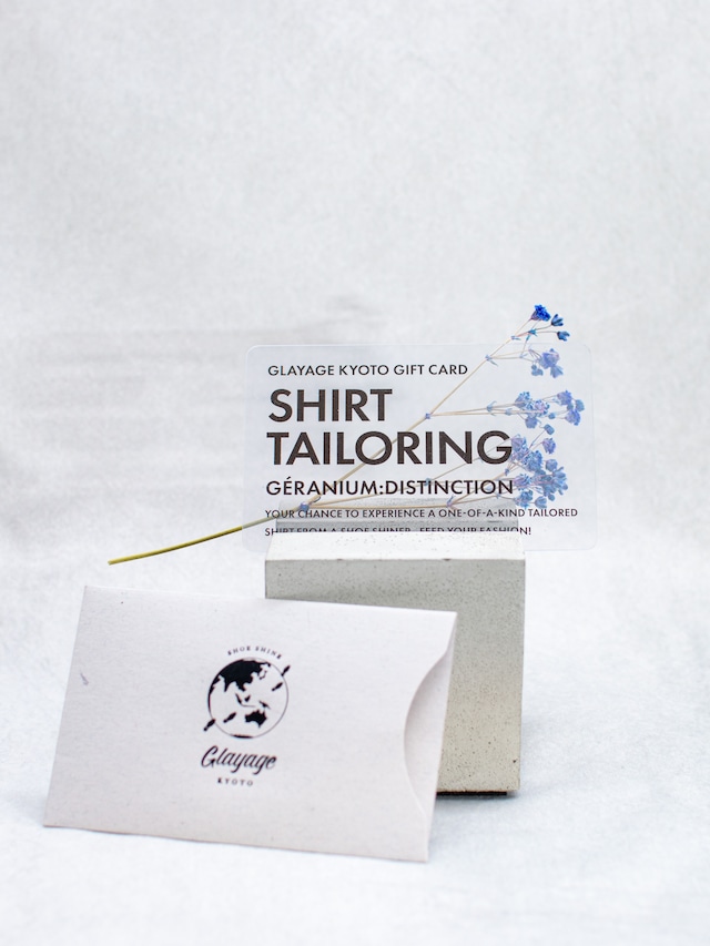 Glayage KYOTO SHIRT TAILORING GIFT CARD -GERANIUM