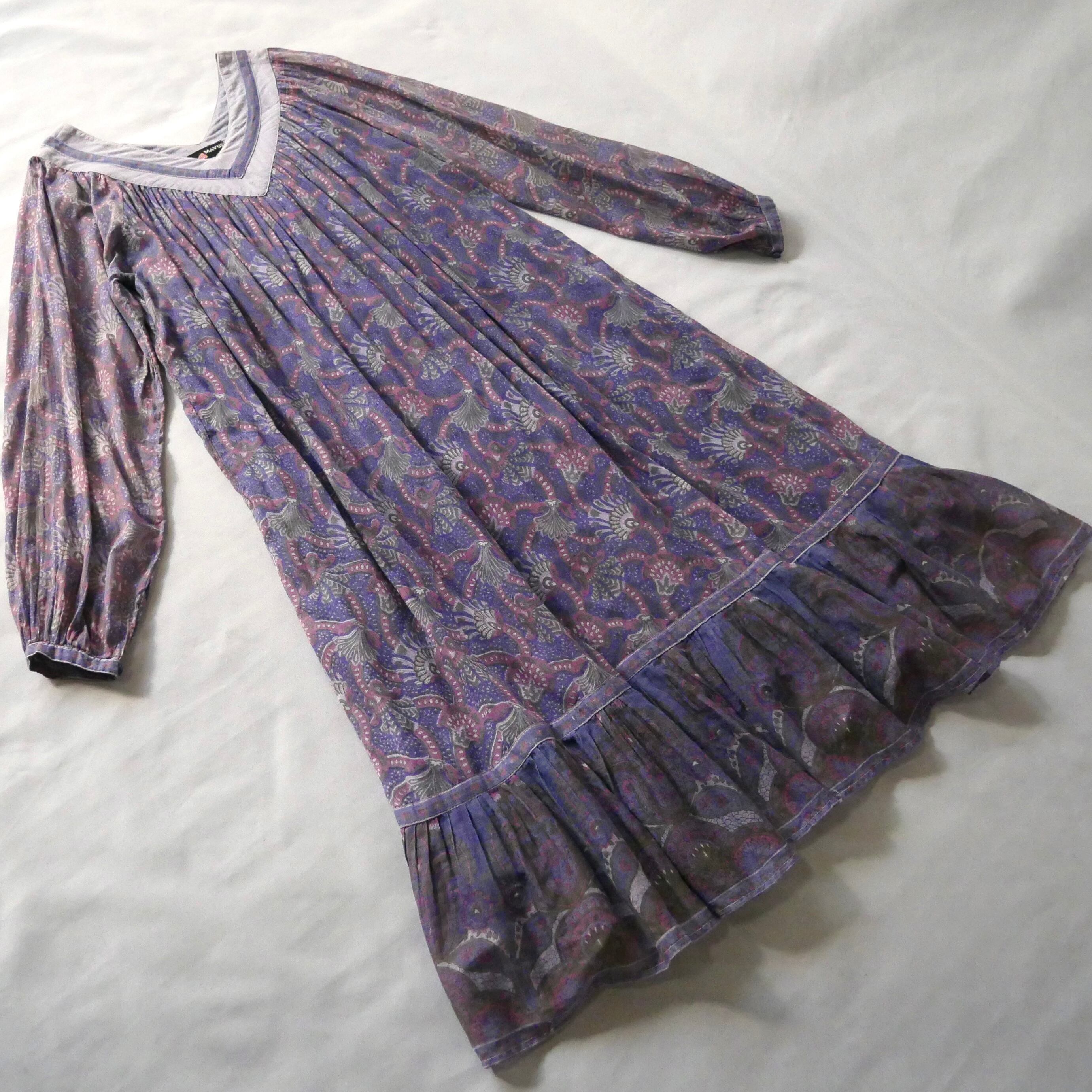 ヴィンテージ 70s インド綿ワンピース 70s Four Seasons indian cotton