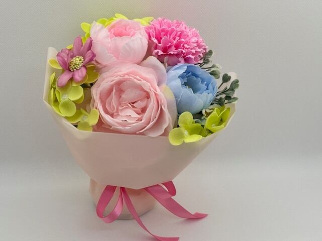 アートバッグ　ソープフラワーブーケ