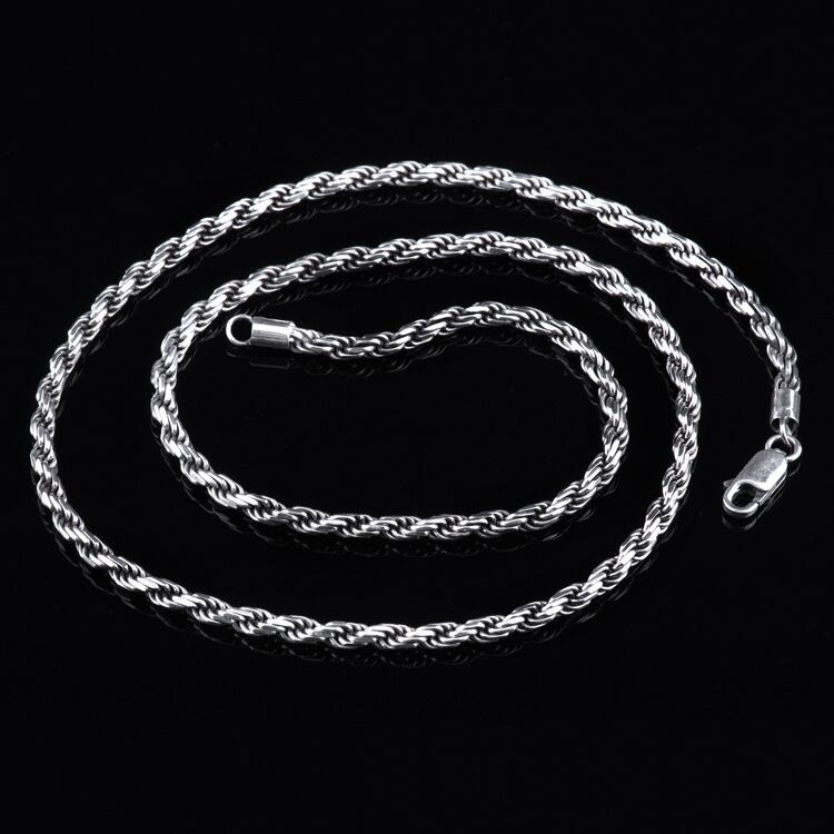 メンズ ネックレス 長さ:50cm 太さ:1.5mm 100% S925シルバー メンズ ネックレス 長さ:50cm 太さ:1.5mm 100% S925シルバー