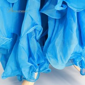 ベリーダンス 衣装 Garam garam ガラムガラム スカート ブルー系 無地 シンプル 練習 レッスン 青 水色 鮮やか フリル かわいい ボリューム オリエンタル ふんわり ダンス衣装 イベント ステージ レディース 華やか