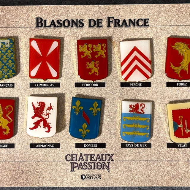 コンディション良好 紋章台紙付き 10個 フランス雑貨 ヴィンテージ  ピンバッジ ピンズ France pins  Pin badge vintage 古着 通販 リメイク ブローチ  アタッチメント付属 雑貨 2603014_10