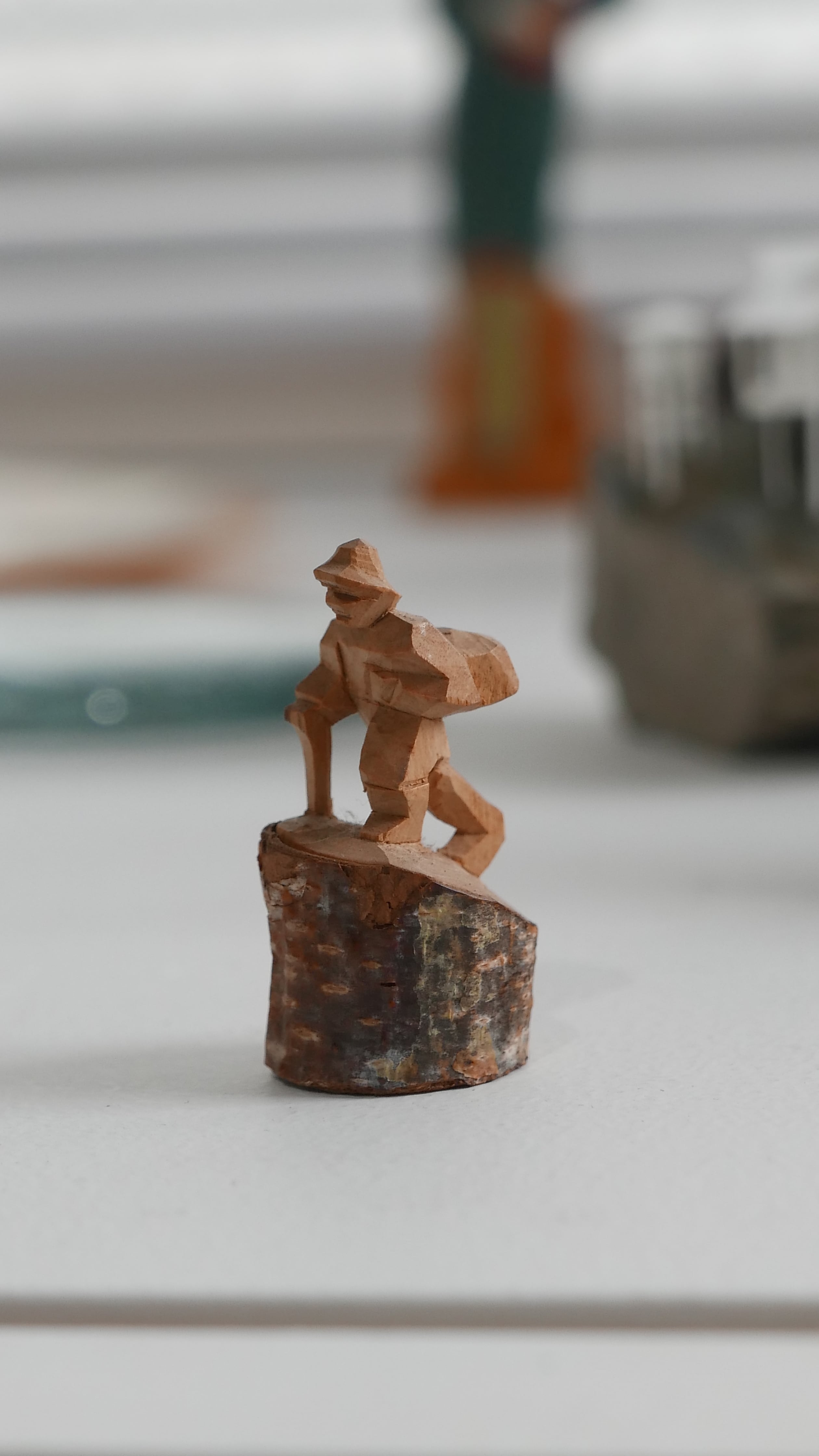 old japan 信州農民美術 登山人形 small