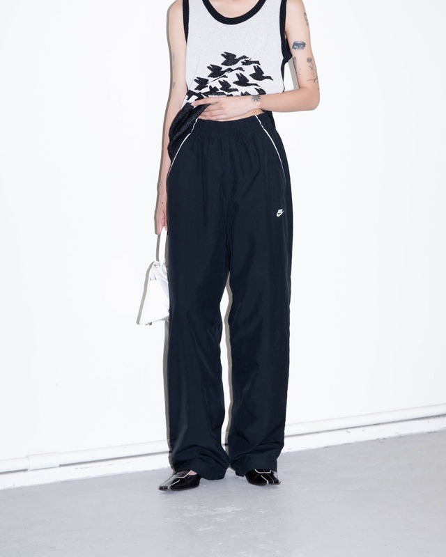 2000s NIKE - piping wide pants
