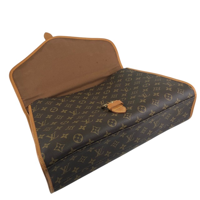 LOUIS VUITTON ルイヴィトン ビバリー モノグラム ショルダーバッグ ブラウン フロントバックル レザー 2WAY vintage ヴィンテージ オールド 5id2zj