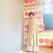 2set-uptamagoロングワンピ +ぺチパンツ