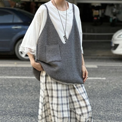 loose knit vest 10851 loose knit vest 10851