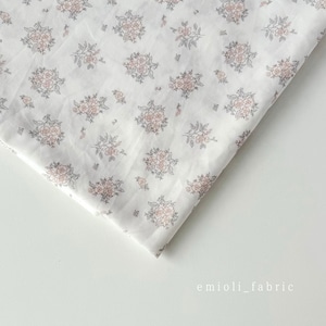 【即納】コットン / line drawing flower