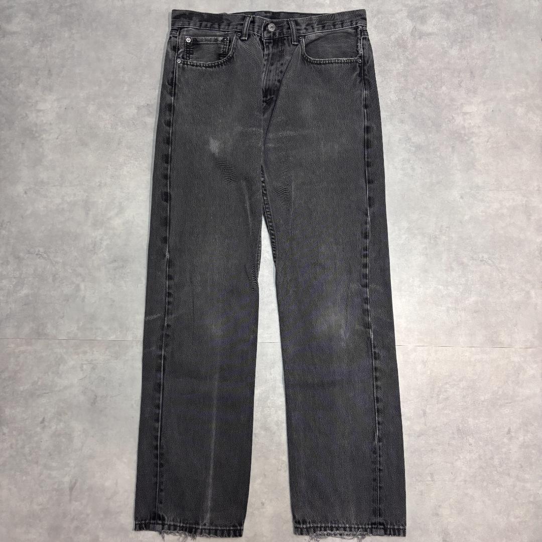 リーバイス505 Levis W34 ブラックデニム 黒 古着 21360