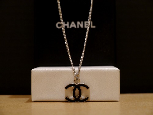 美品★CHANELシャネル CCマークシルバー ネックレス★