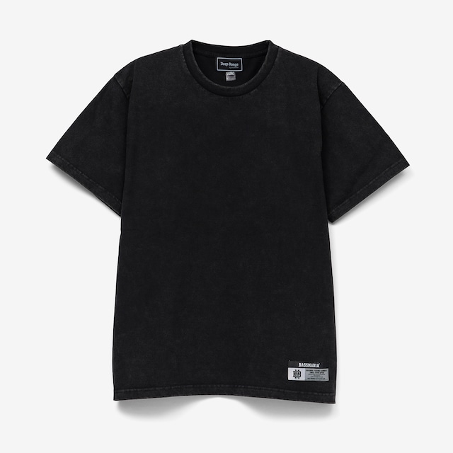 【DeepRangebybassmania】Vintage Hard Wash Tee [V.BLK]