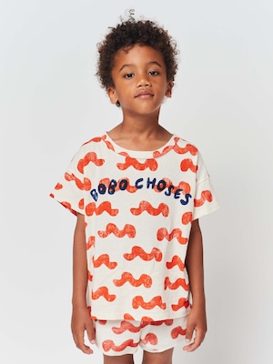 BOBO CHOSES / Waves all over T-shirt