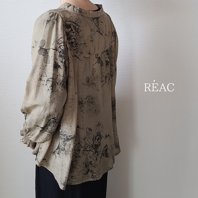 【REAC】シアープリントブラウス(52412203)