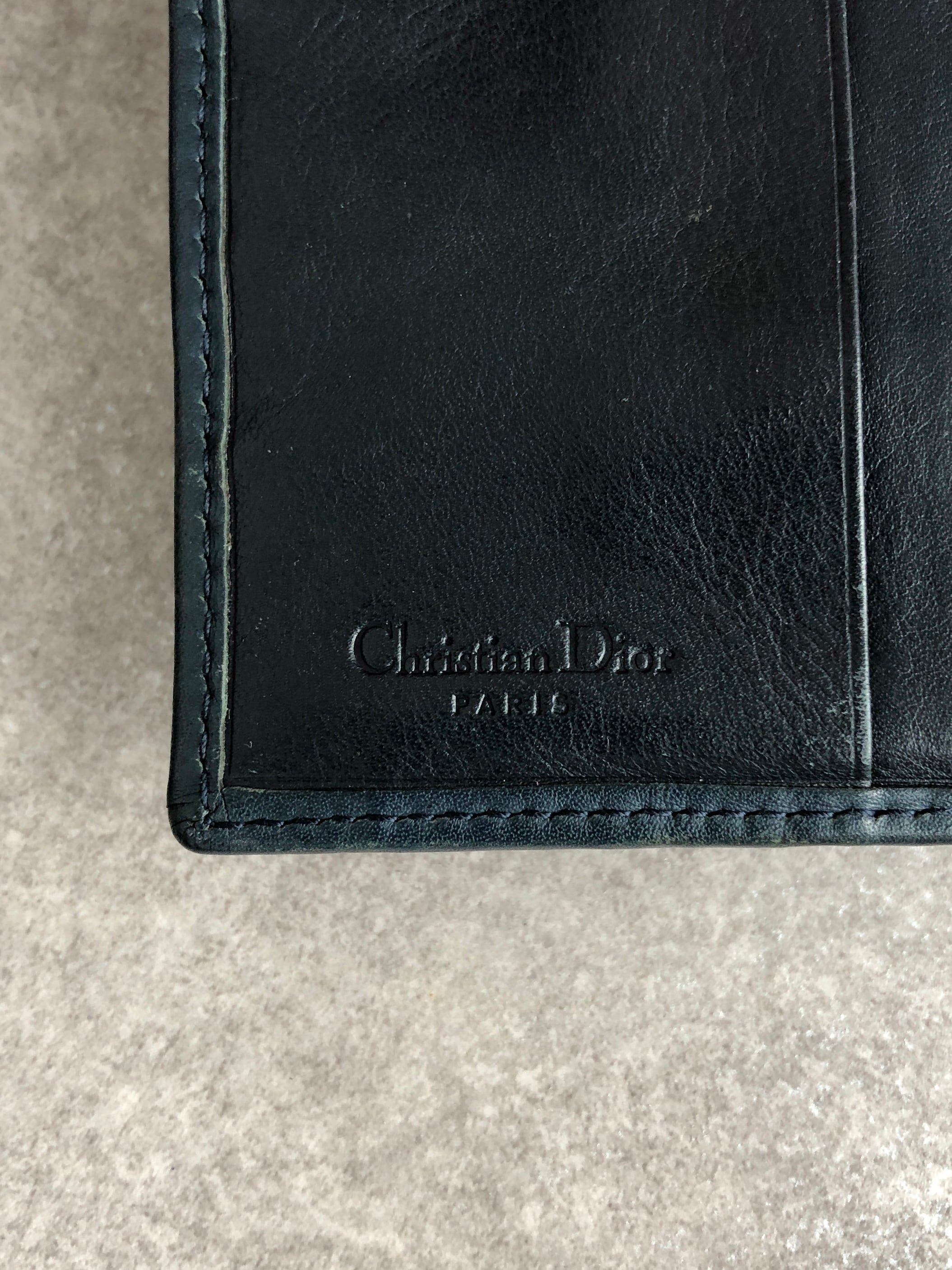 Christian Dior クリスチャン ディオール トロッター 財布 ネイビー