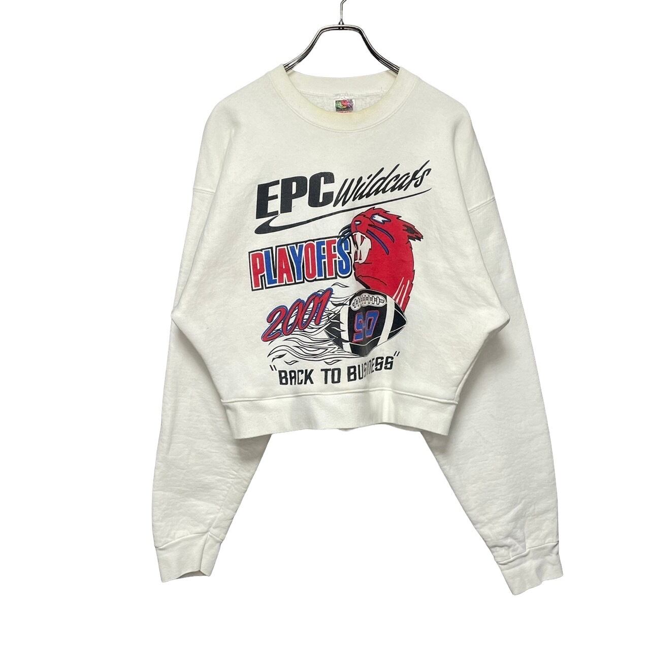 リメイク】【Made in USA】ショート丈スウェット FRUIT OF THE LOOM XL 