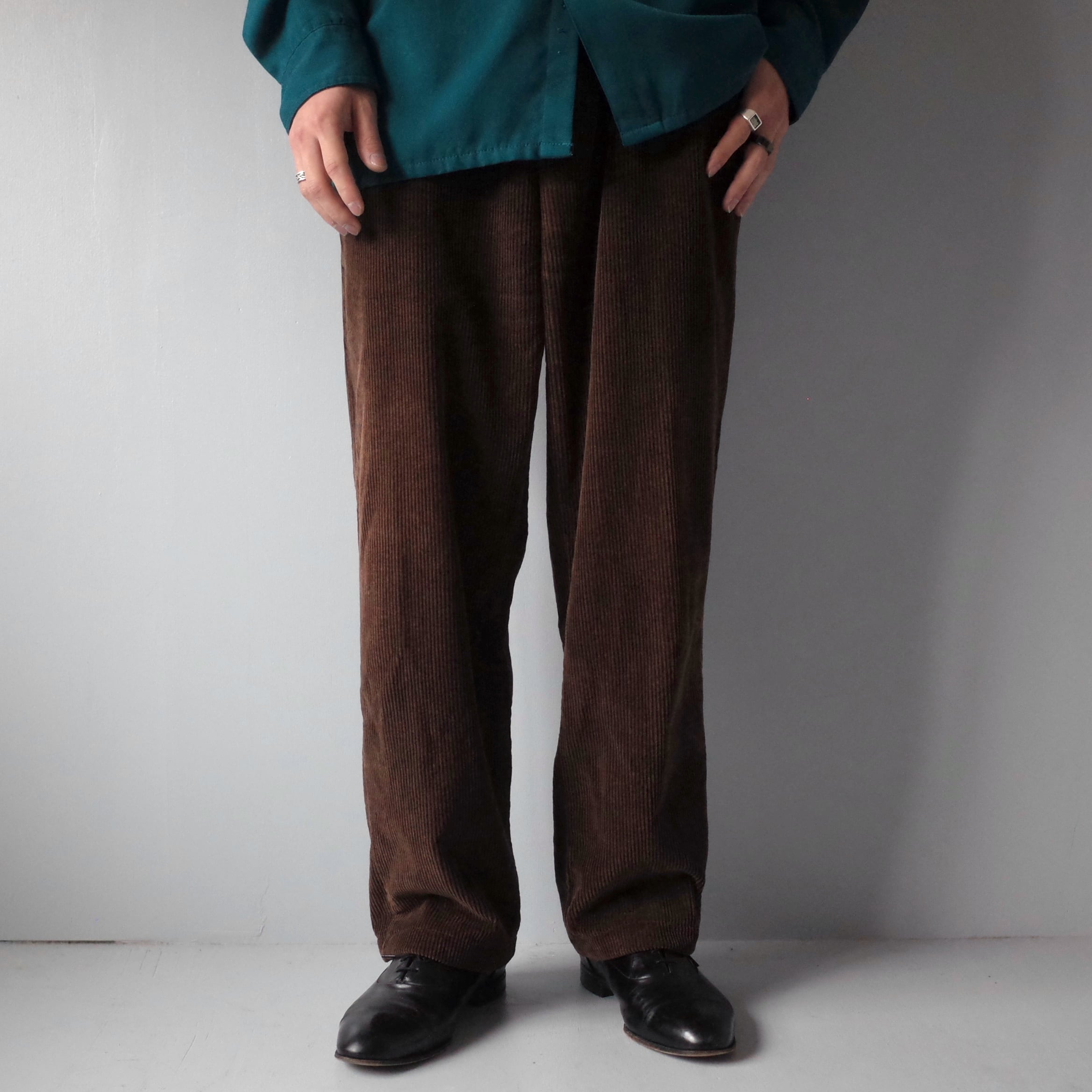 Christian Dior” 90's~ Double Tucks Design Wide Trousers | FINCH