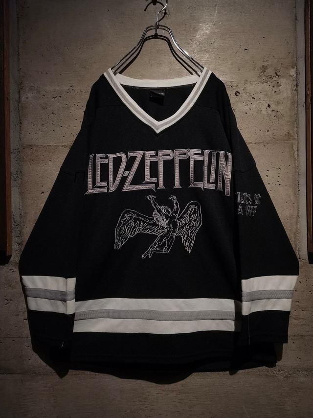 【Caka】"LED ZEPPELIN" Logo × Embroidery Design Hockey Shirt