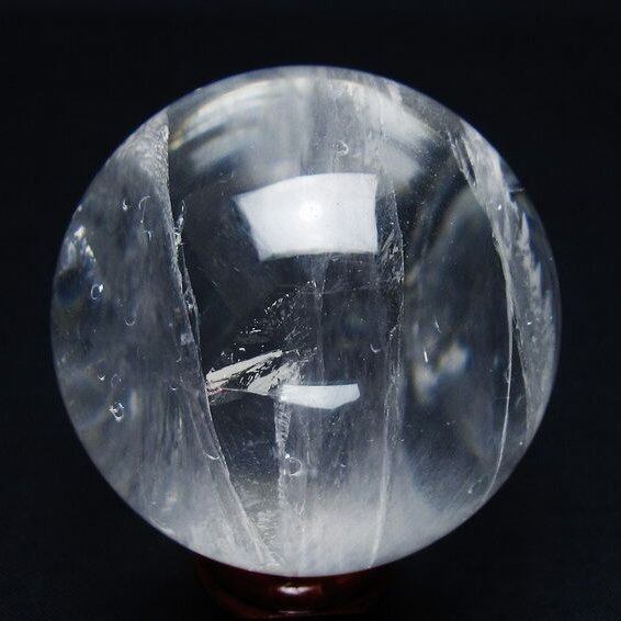 水晶 丸玉 57mm スフィア 置物 水晶玉 一点物 151-9017
