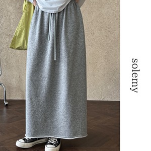 Sweat long skirt in 2 colors S1474