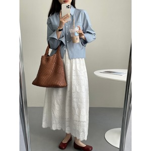 レースロングスカート 10009