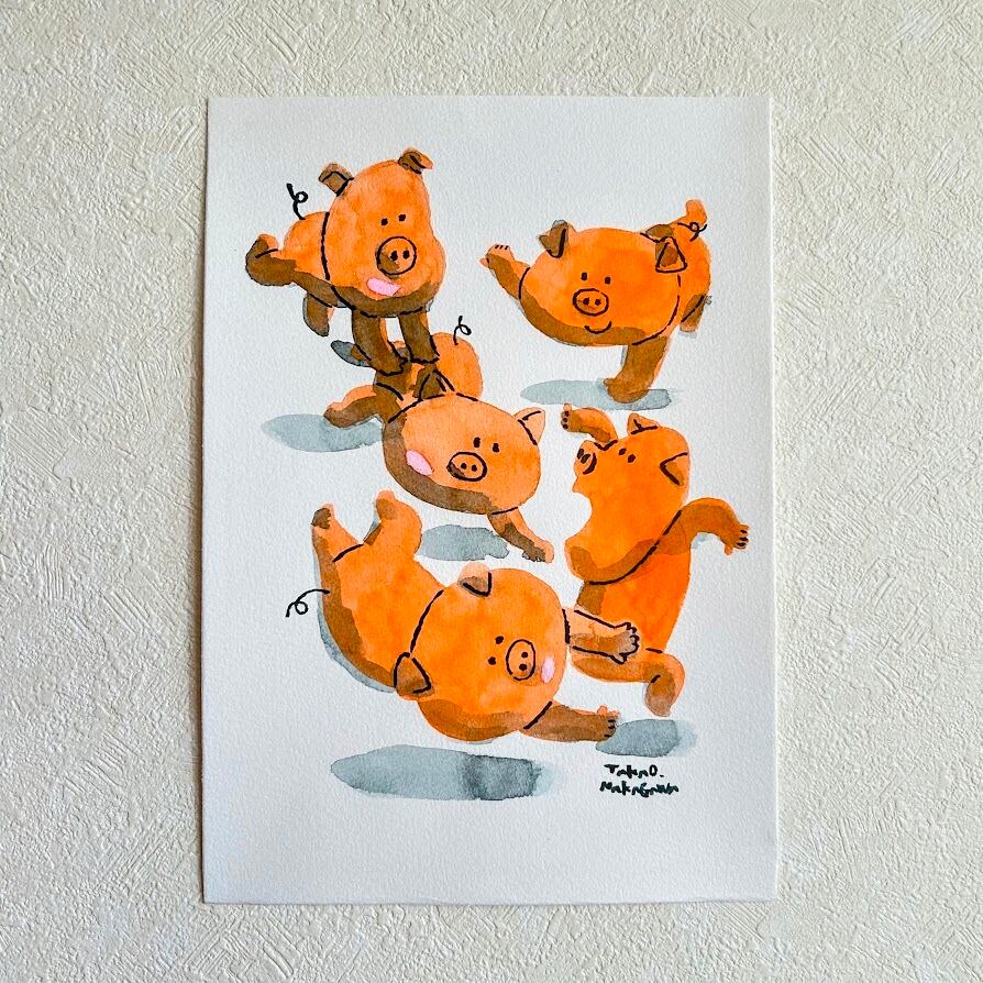 中川貴雄 A 6点「原画：今日は何の日・絵しりとり」 | ART HOUSE